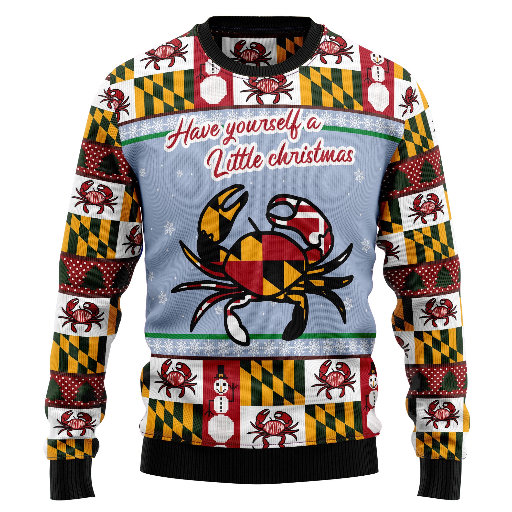 Maryland Symbols Christmas T2810 Ugly Christmas Sweater- Best Christmas Gifts 2023