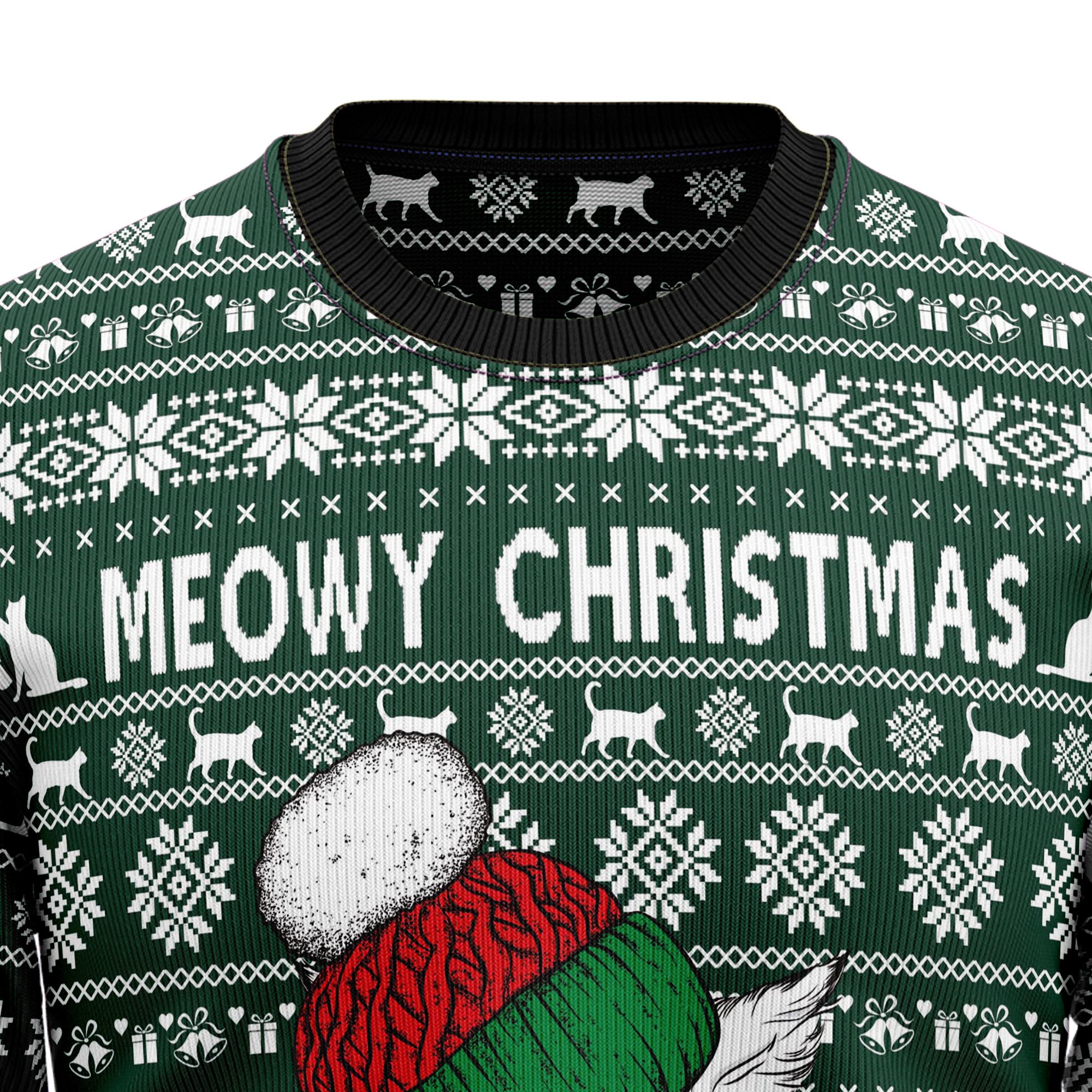 Meowy Christmas G5112 Ugly Christmas Sweater- Best Christmas Gifts 2023