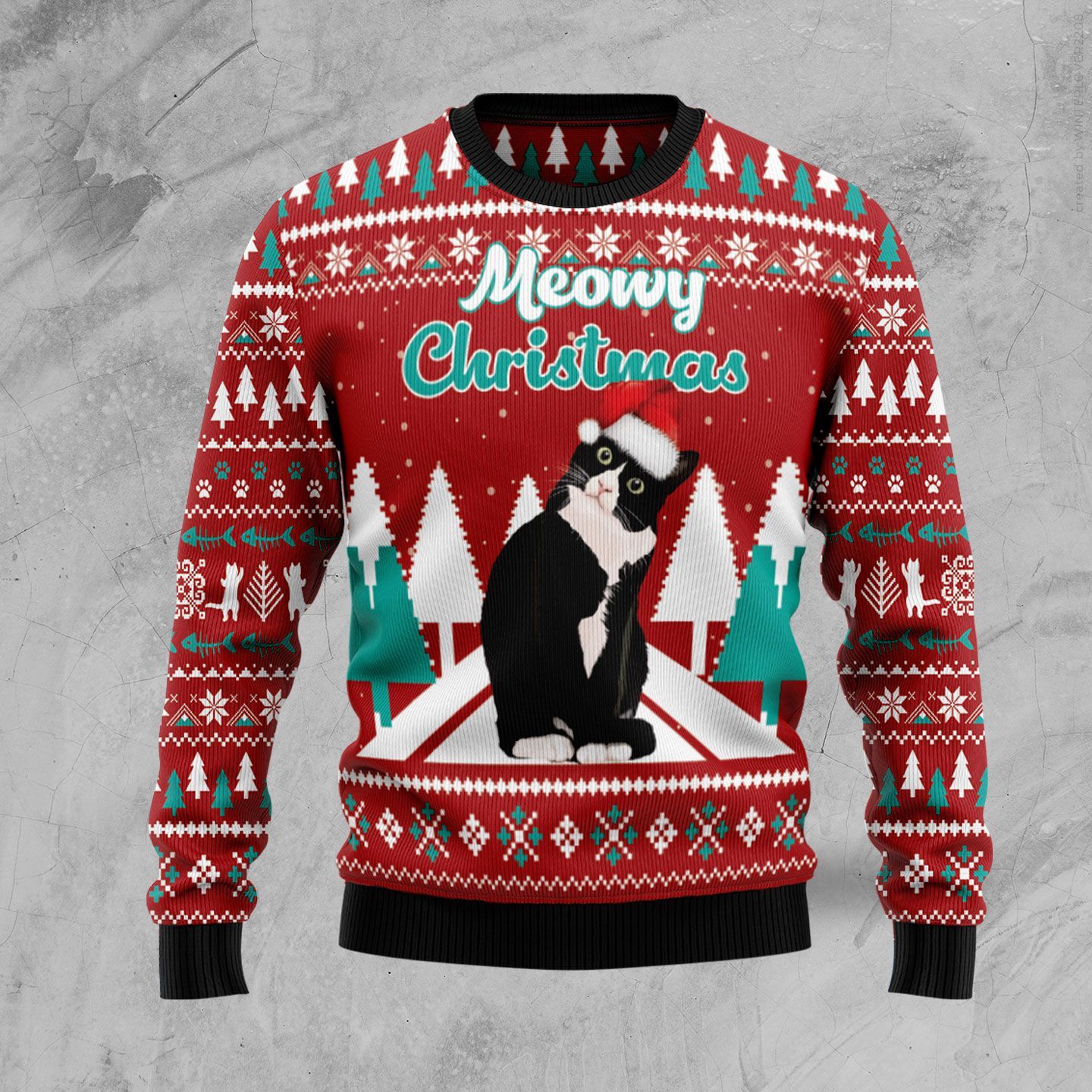 Meowy Christmas Ugly Christmas Sweater – Best Christmas Gifts 2023