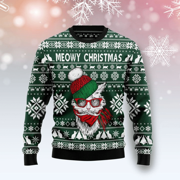 Meowy Ugly Christmas Sweater – Best Christmas Gifts 2023