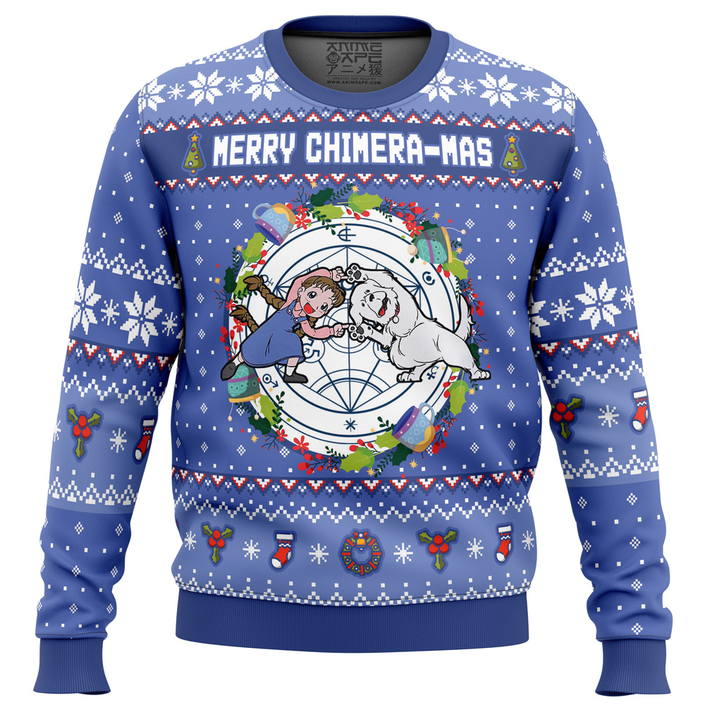 Merry Chimera-mas Fullmetal Alchemist Christmas Sweater- Best Christmas Gifts 2023