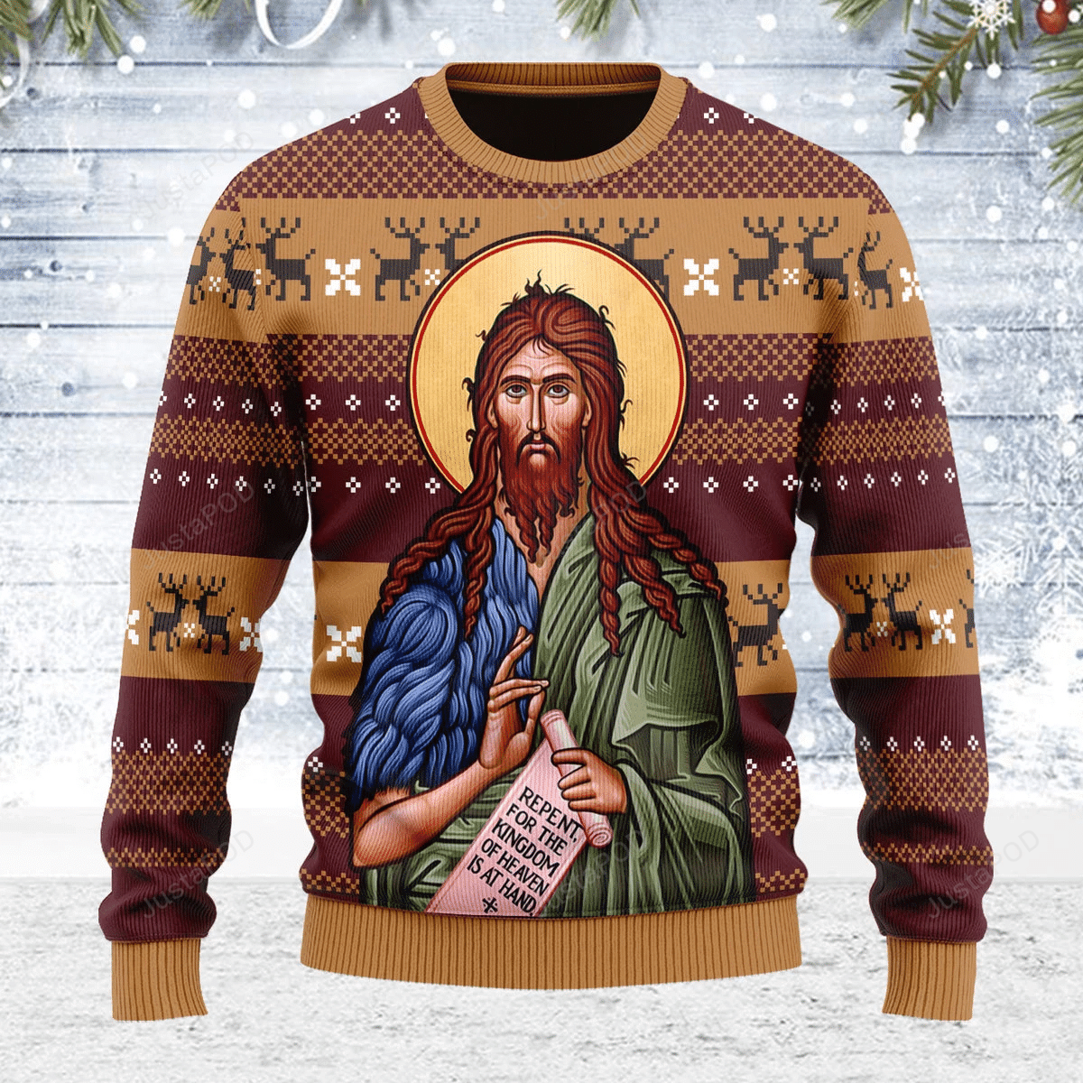 Merry Christmas Gearhomies St. John The Baptist Ugly Christmas Sweater – Best Christmas Gifts 2023