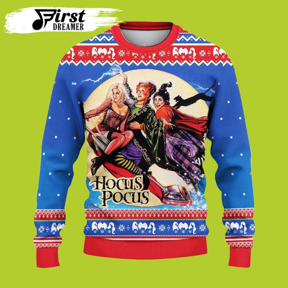 Merry Hocus Pocus Ugly Christmas Sweater- Best Christmas Gifts 2023