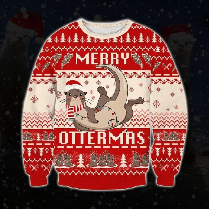 Merry Ottermas Ugly Christmas Sweater – Best Christmas Gifts 2023