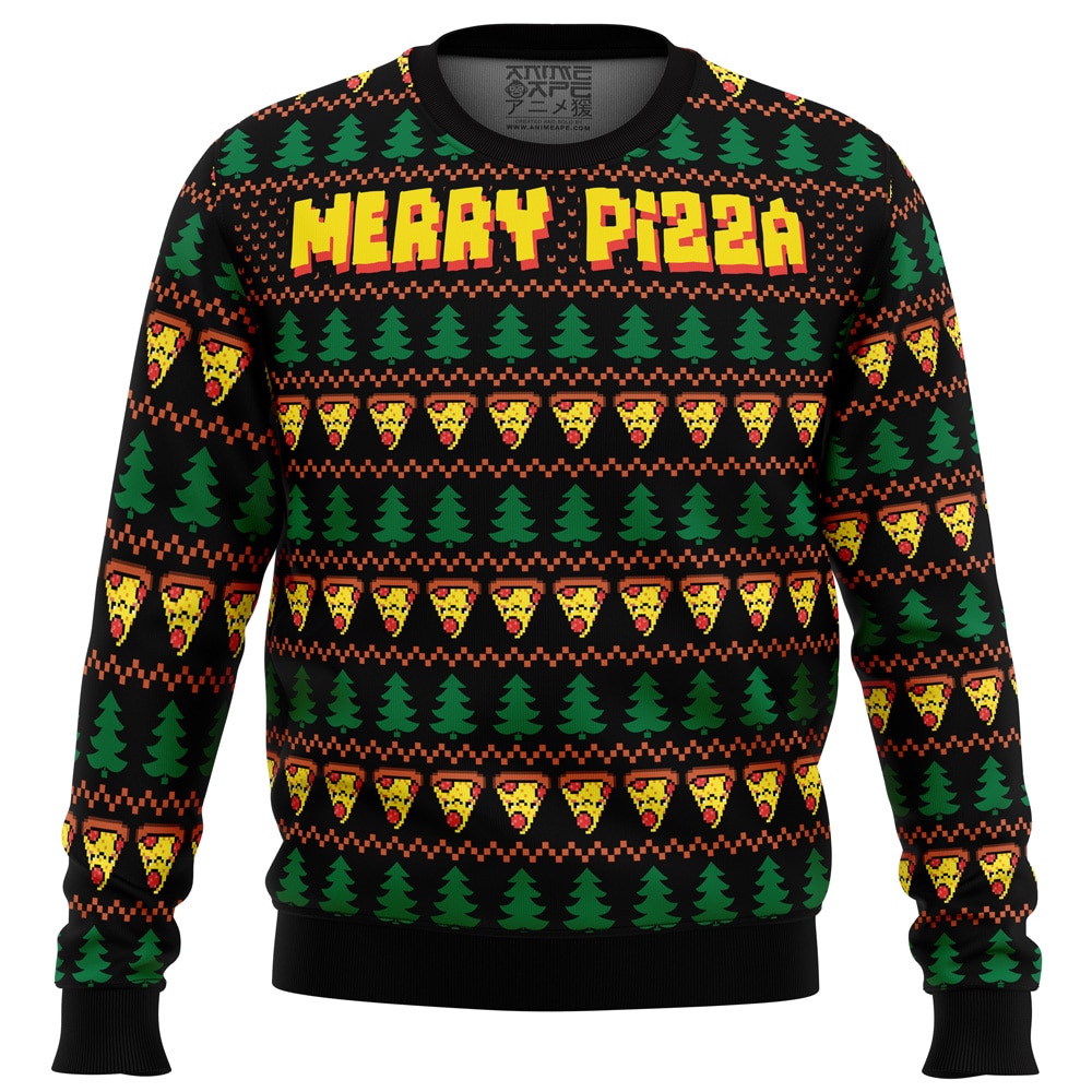 Merry Pizza Ugly Christmas Sweater- Best Christmas Gifts 2023