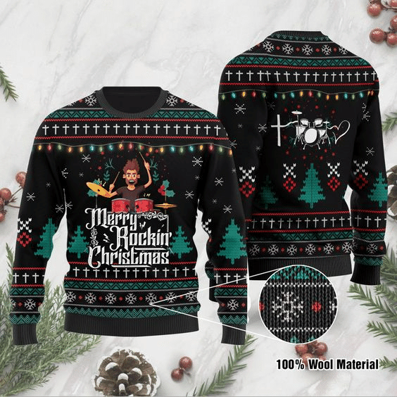 Merry Rokin Ugly Christmas Sweater- Best Christmas Gifts 2023