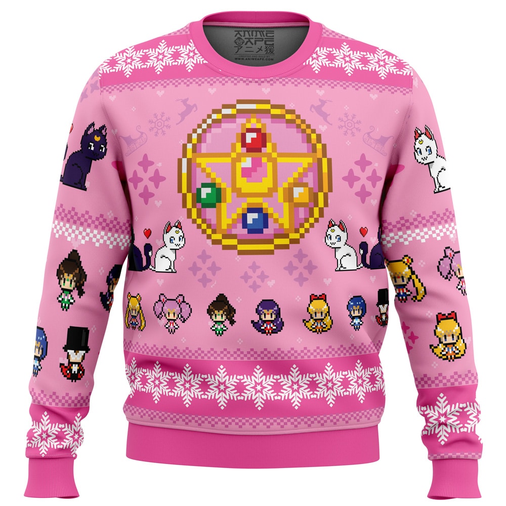 Merry Senshi Sailor Moon Ugly Christmas Sweater- Best Christmas Gifts 2023