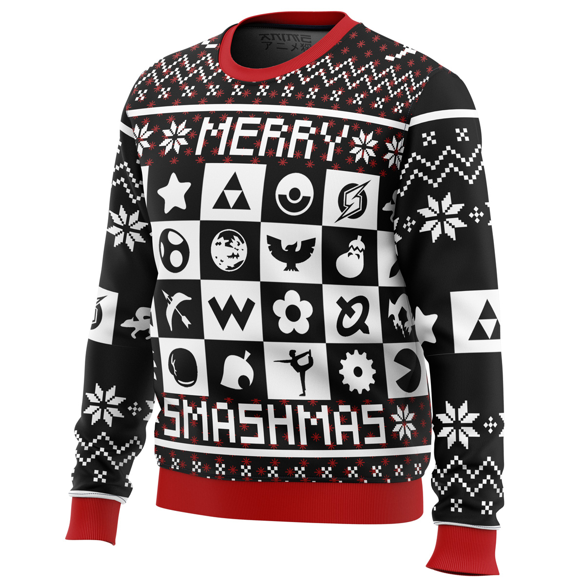 Merry Smashmas Super Smash Bros Ugly Christmas Sweater- Best Christmas Gifts 2023