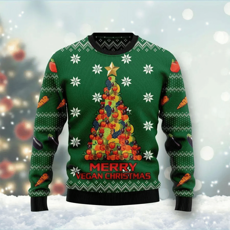 Merry Vegan Ugly Christmas Sweater – Best Christmas Gifts 2023