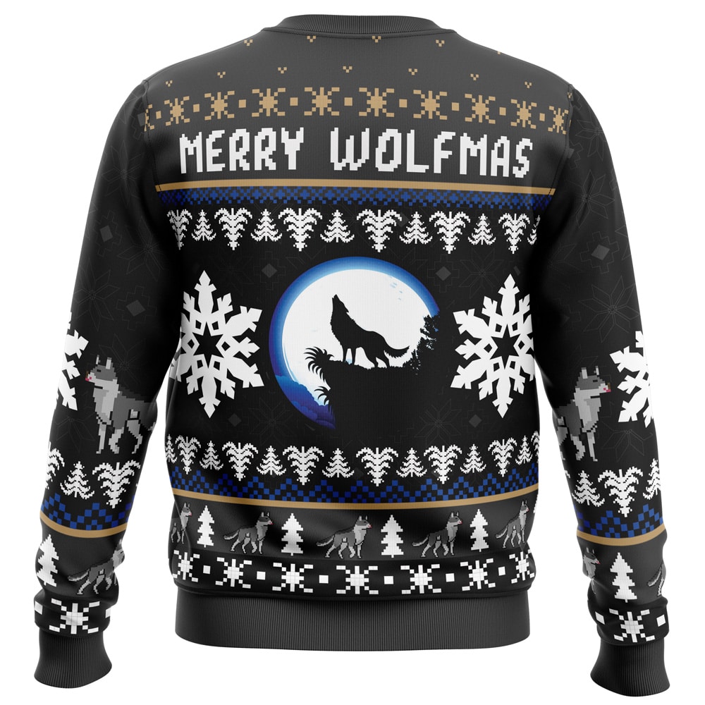 Merry Wolfmas Wolf Ugly Christmas Sweater- Best Christmas Gifts 2023