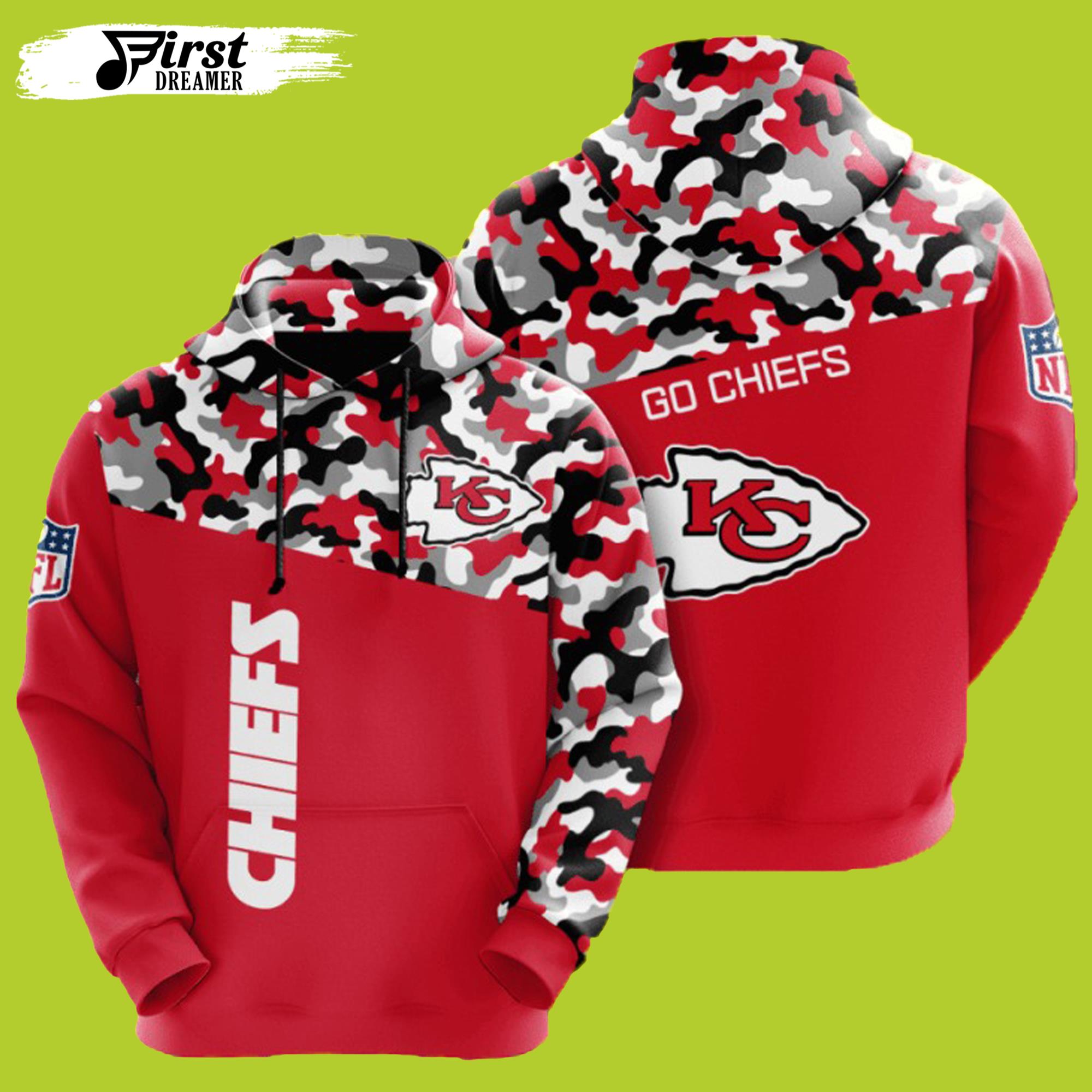 Military Kansas City Chiefs Hoodie 3D