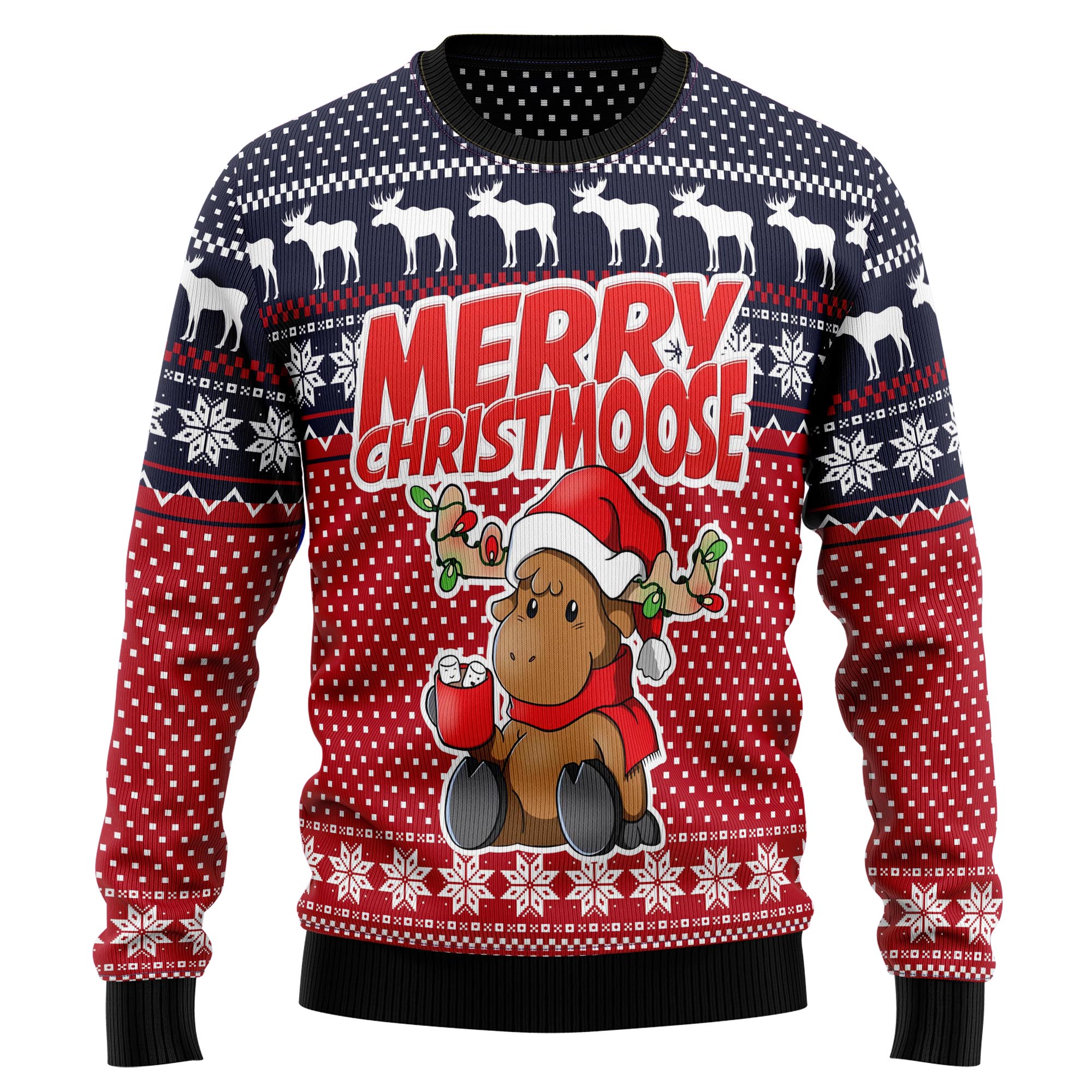 Moose Merry T0311 Ugly Christmas Sweater- Best Christmas Gifts 2023