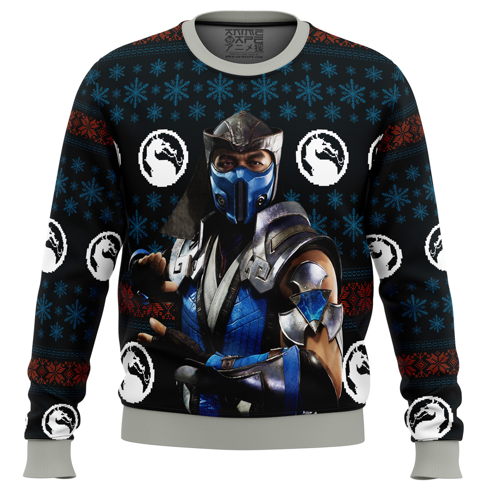 Mortal Kombat Sub Zero Ugly Christmas Sweater- Best Christmas Gifts 2023