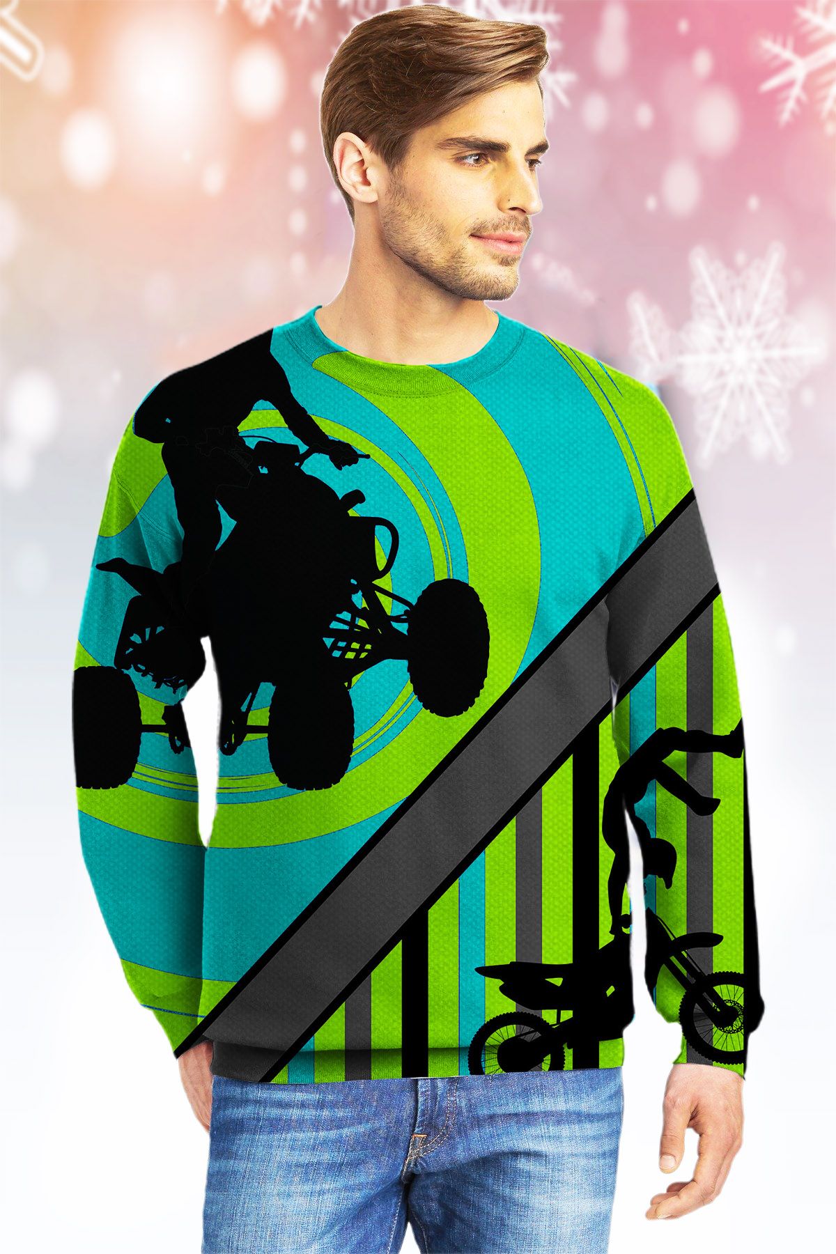 Motocross KVH Ugly Christmas Sweater- Best Christmas Gifts 2023