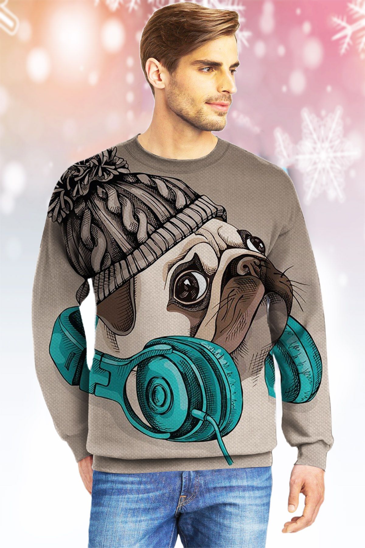 Musical Pug  Ugly Christmas Sweater- Best Christmas Gifts 2023