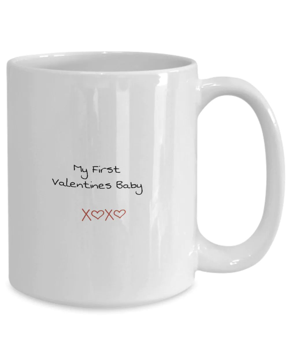 My First Valentines Baby Xoxo Valentine Mug