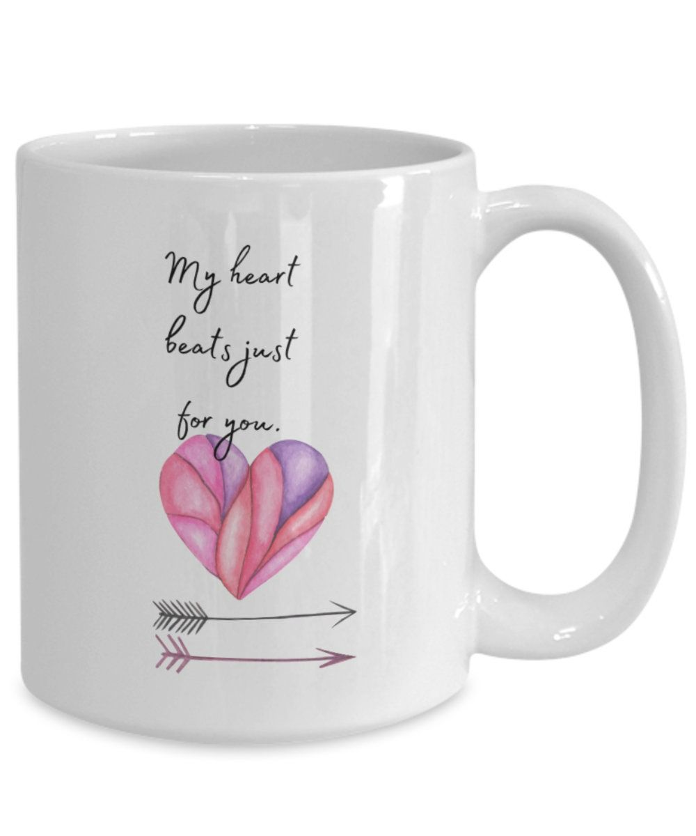 My Heart Beats Just For You Valentine Mug