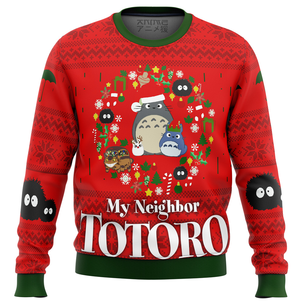 My Neighbor TOTORO CHRISTMAS Ugly Christmas Sweater- Best Christmas Gifts 2023