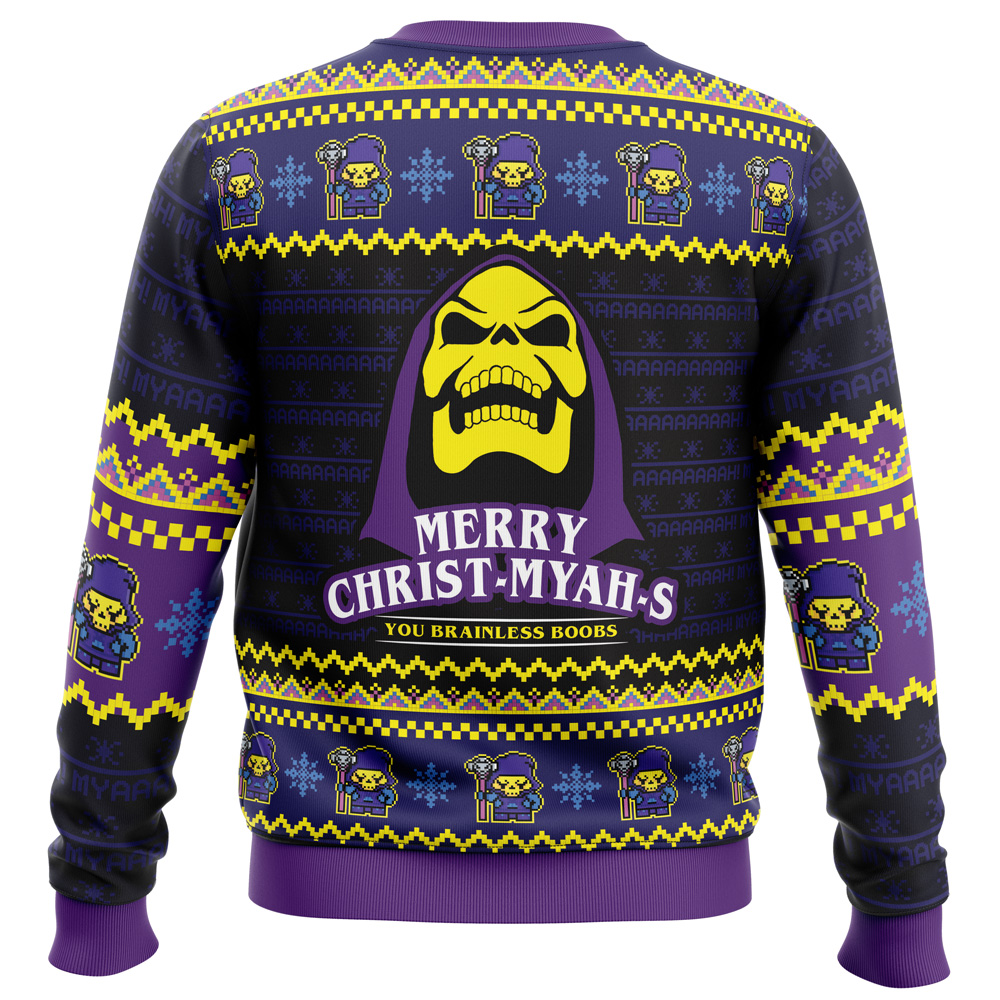 MYAH-rry Christ-MYAHs He-Man Ugly Christmas Sweater- Best Christmas Gifts 2023