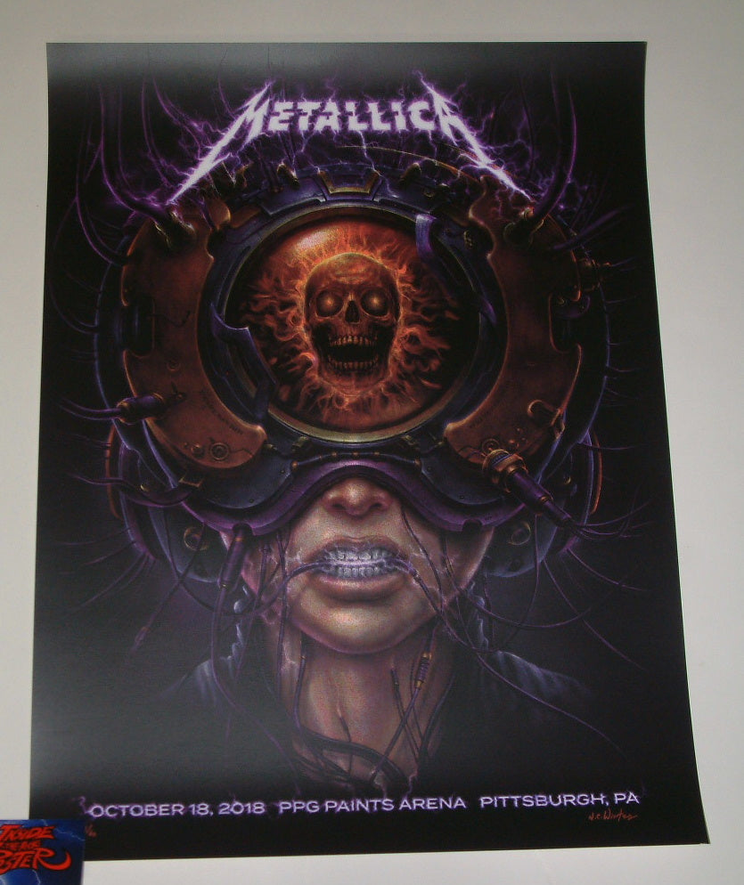 N C Winters Metallica Pittsburgh Poster