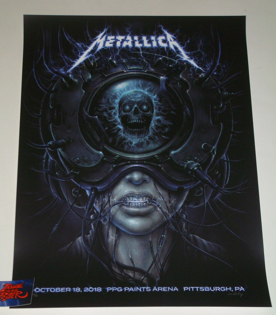 N C Winters Metallica Pittsburgh Poster Deep Dark Variant 2018