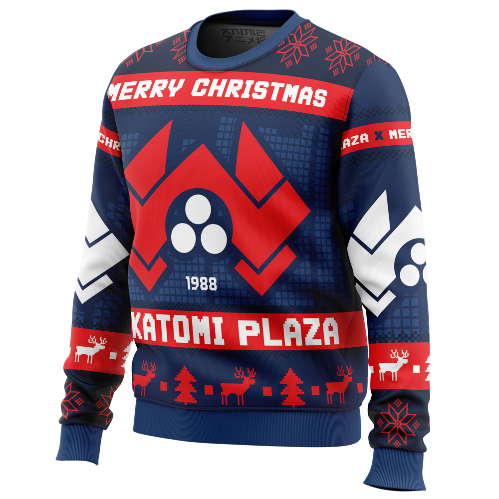 Nakatomi Plaza Die Hard Ugly Christmas Sweater- Best Christmas Gifts 2023