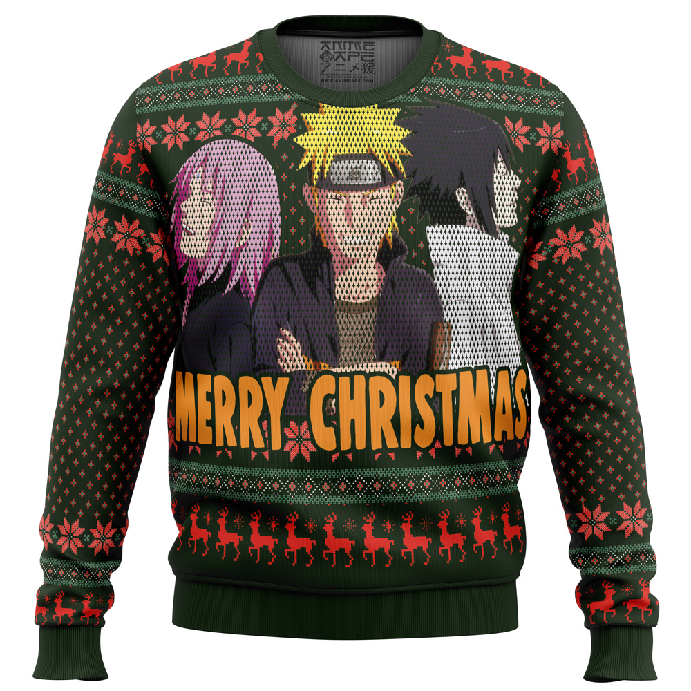 Naruto Squad 7 Ugly Christmas Sweater- Best Christmas Gifts 2023