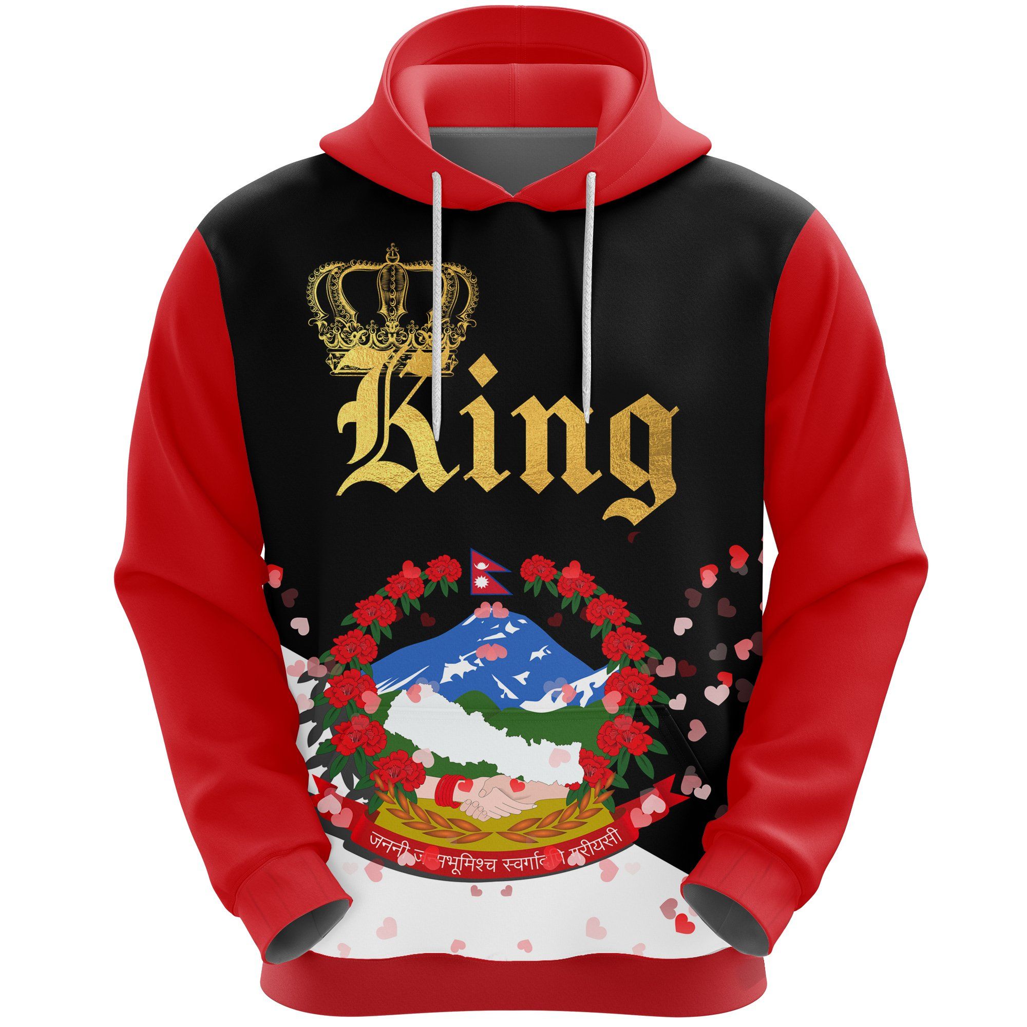 Nepal King Valentine Hoodie