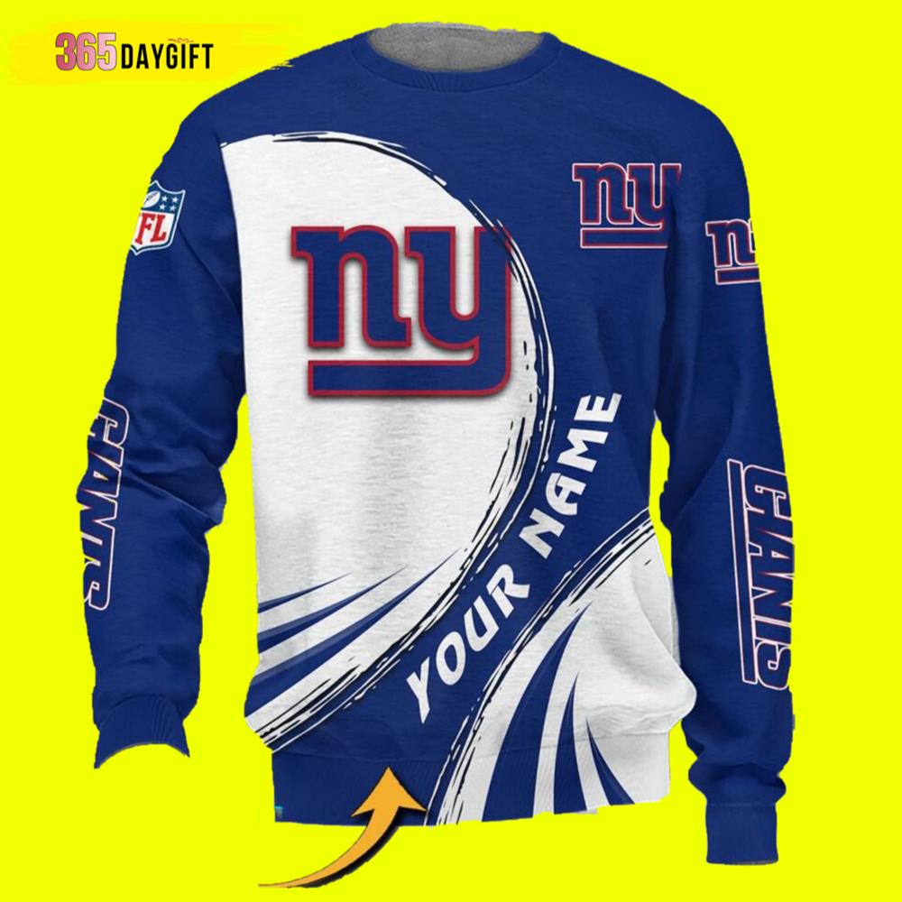 New York Giants Custom Name New York Giants Ugly Christmas Sweater- Best Christmas Gifts 2023