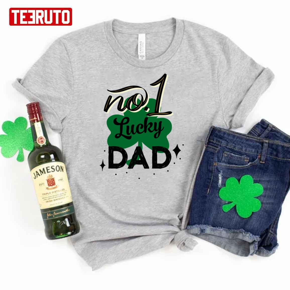 No. One Lucky Dad St Patrick’s Father Day Unisex T-Shirt