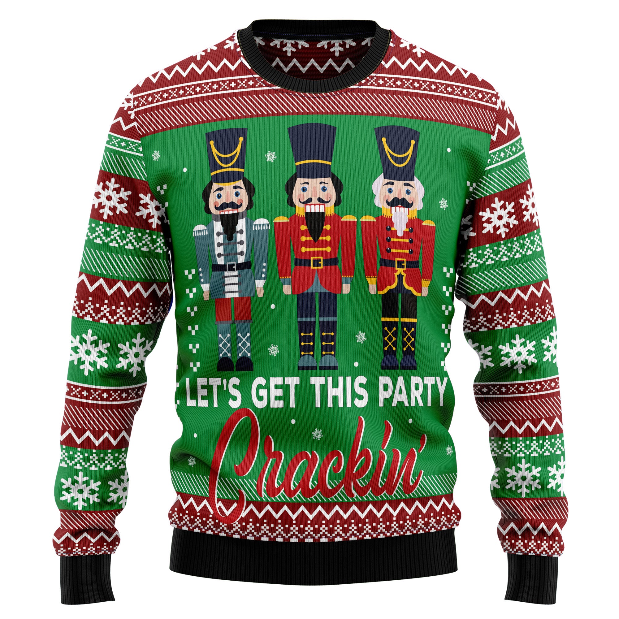 Nutcracker Party Cracking T2210 Ugly Christmas Sweater- Best Christmas Gifts 2023