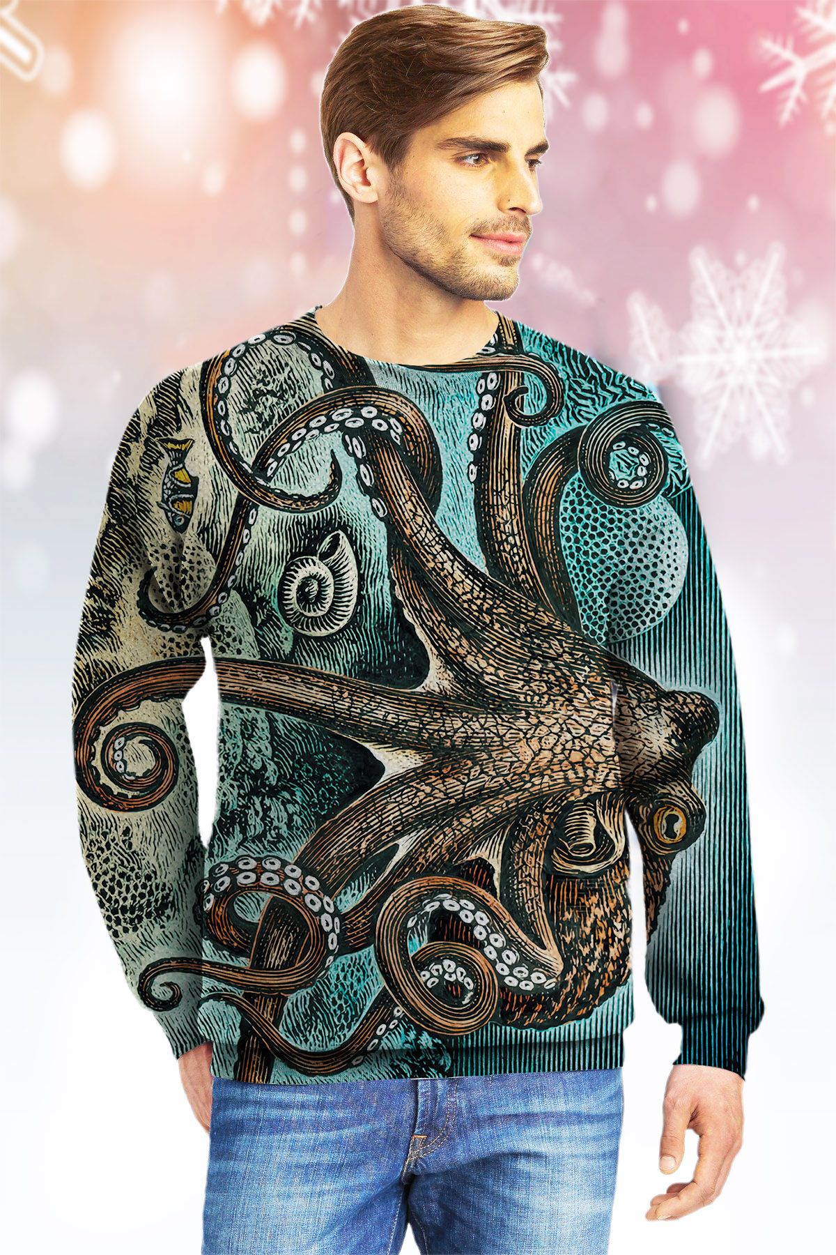 Octopus  Ugly Christmas Sweater- Best Christmas Gifts 2023