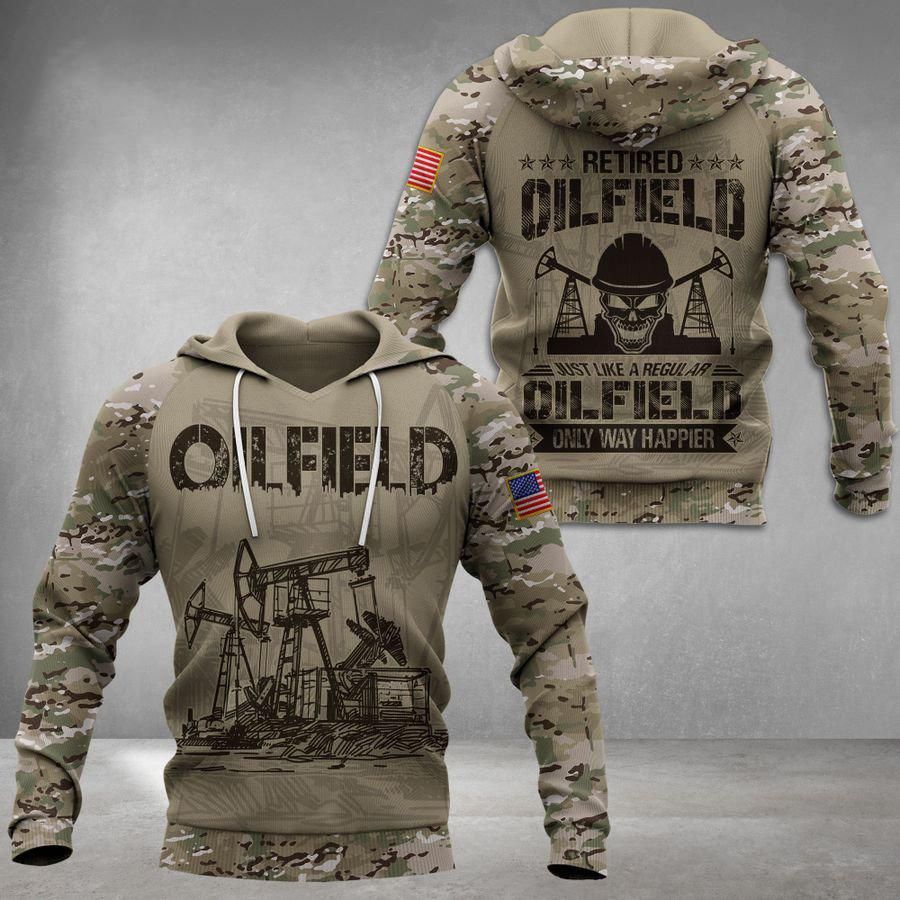 Oilfield Man 3D Hoodie