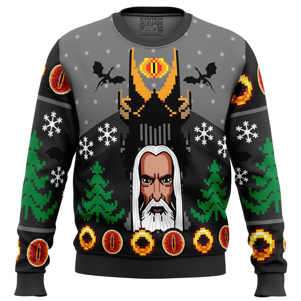 One Christmas to Rule Them All The Lord of the Rings Ugly Christmas Sweater- Best Christmas Gifts 2023