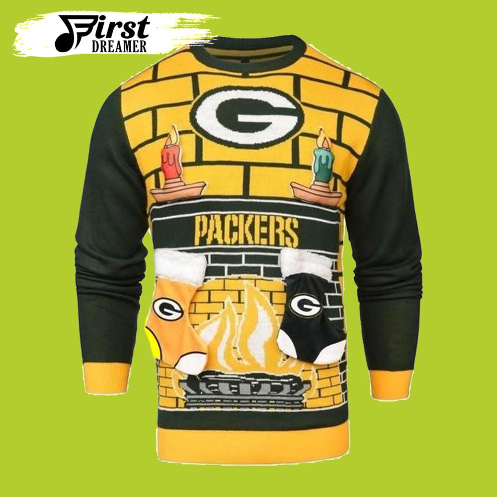 Packers Candle Green Bay Packers Ugly Christmas Sweater- Best Christmas Gifts 2023