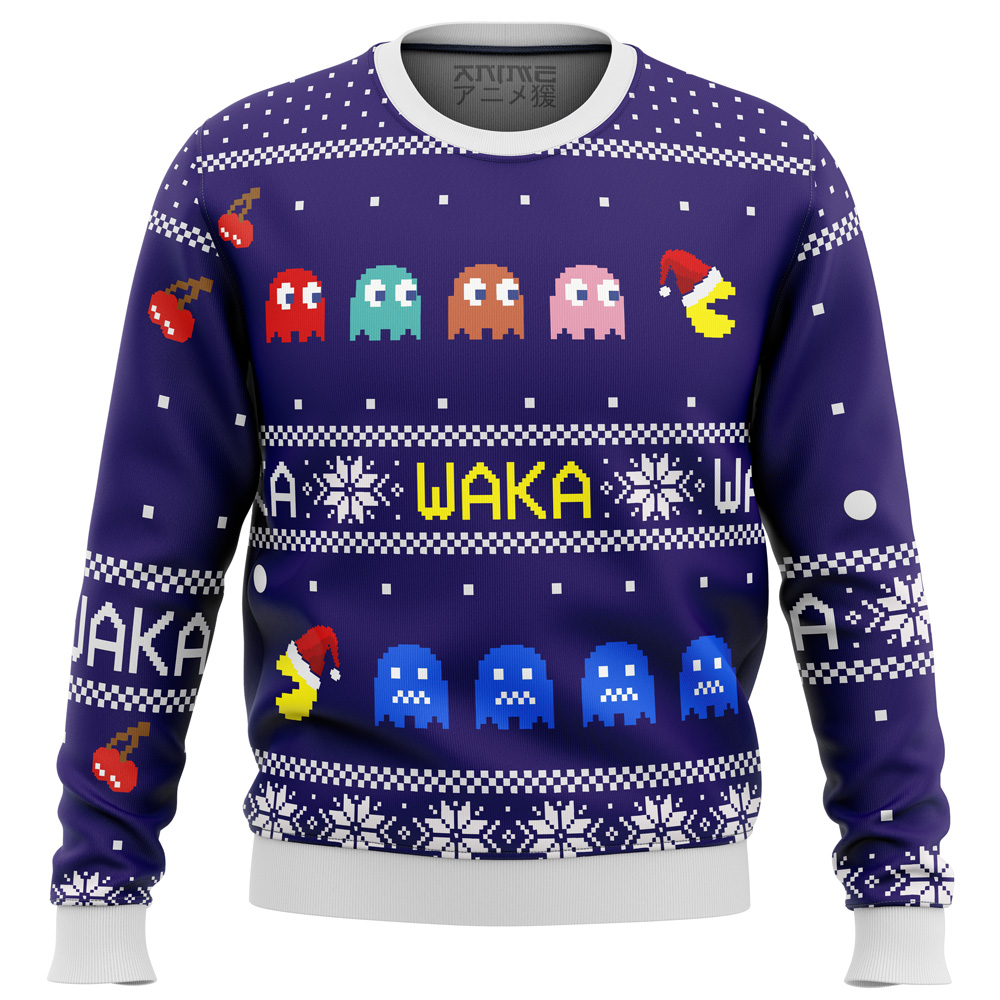 PACMAN waka waka Ugly Christmas Sweater- Best Christmas Gifts 2023