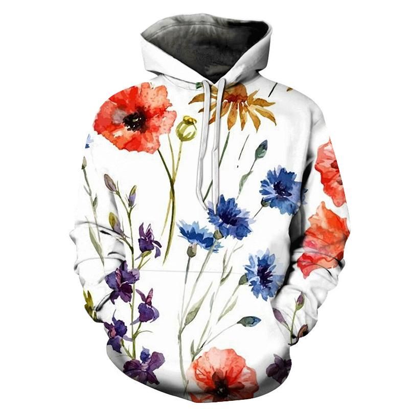 Peaceful Flowers 3D Hoodie