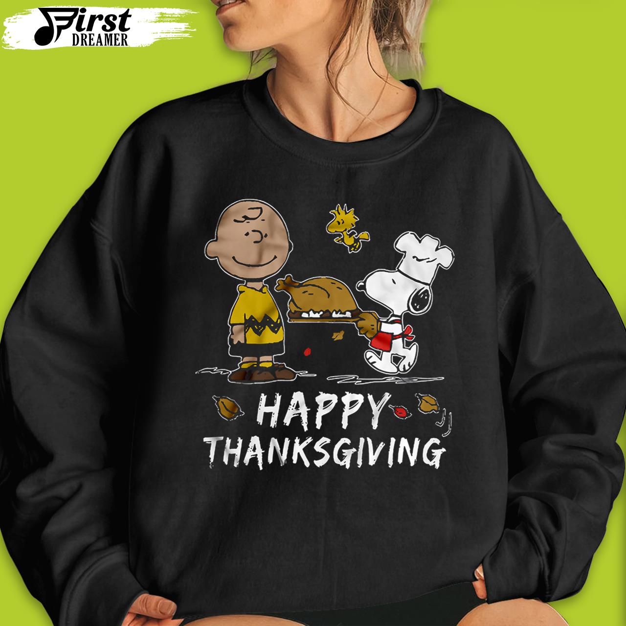 Peanuts Thanksgiving Shirt Happy Thanksgiving Peanut Chef Snoopy