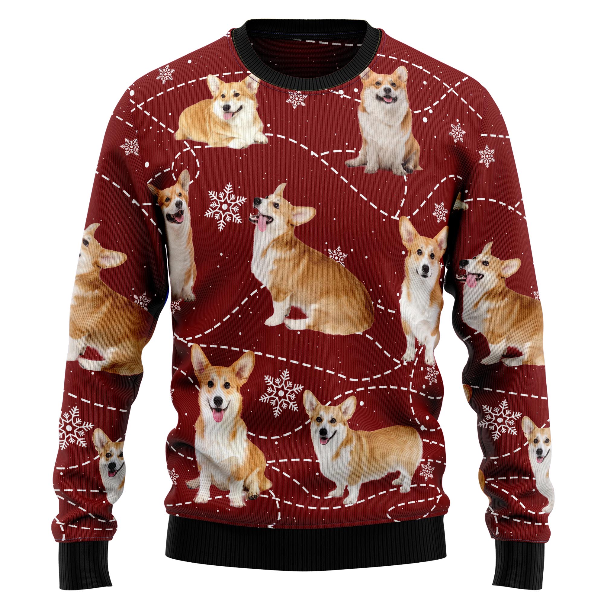 Pembroke Welsh Corgi Xmas HZ92507 Ugly Christmas Sweater- Best Christmas Gifts 2023