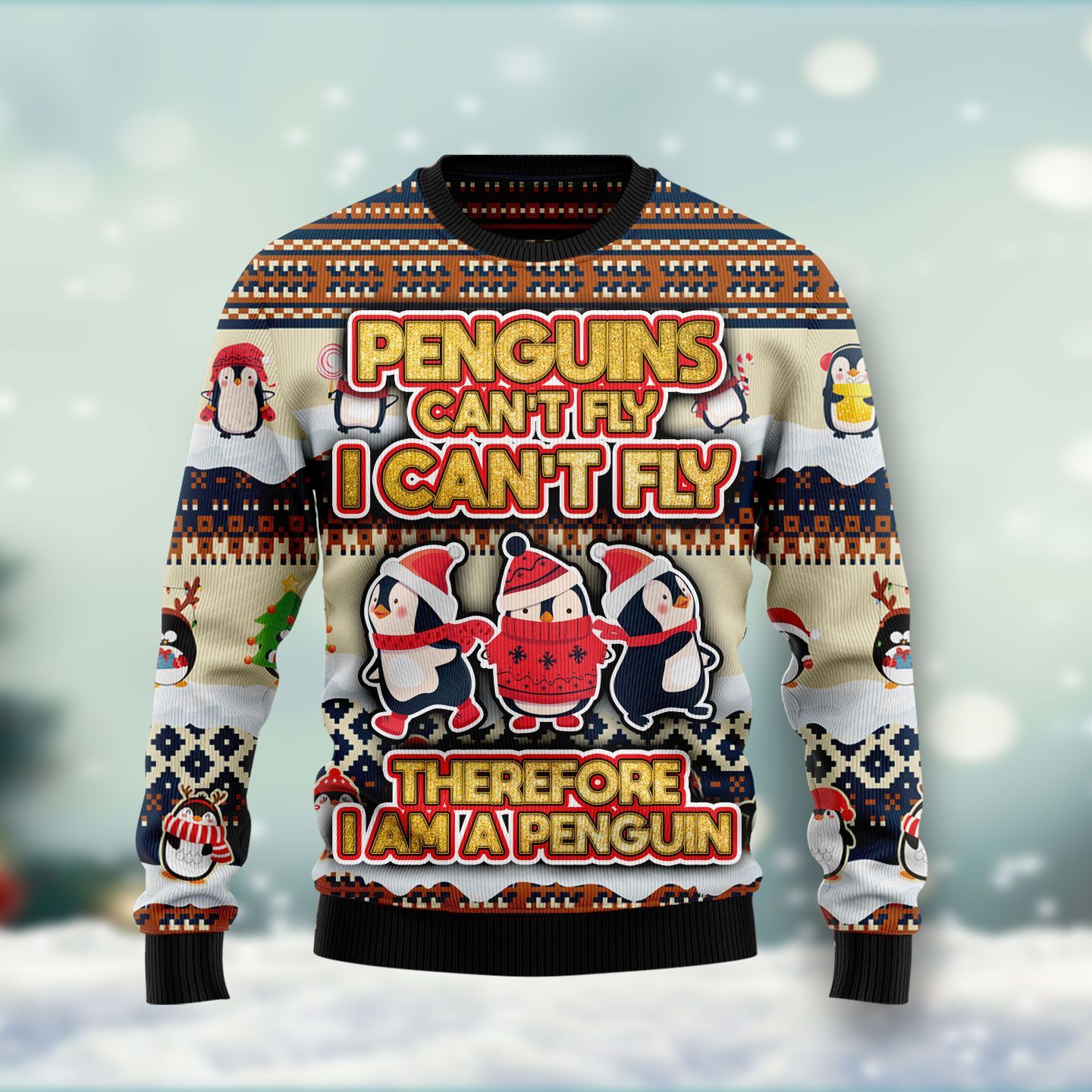 Penguin Cant Fly Ugly Christmas Sweater – Best Christmas Gifts 2023