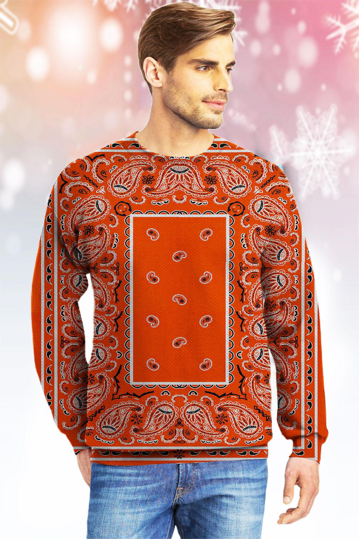 Perfect Orange Bandana KVH Ugly Christmas Sweater- Best Christmas Gifts 2023