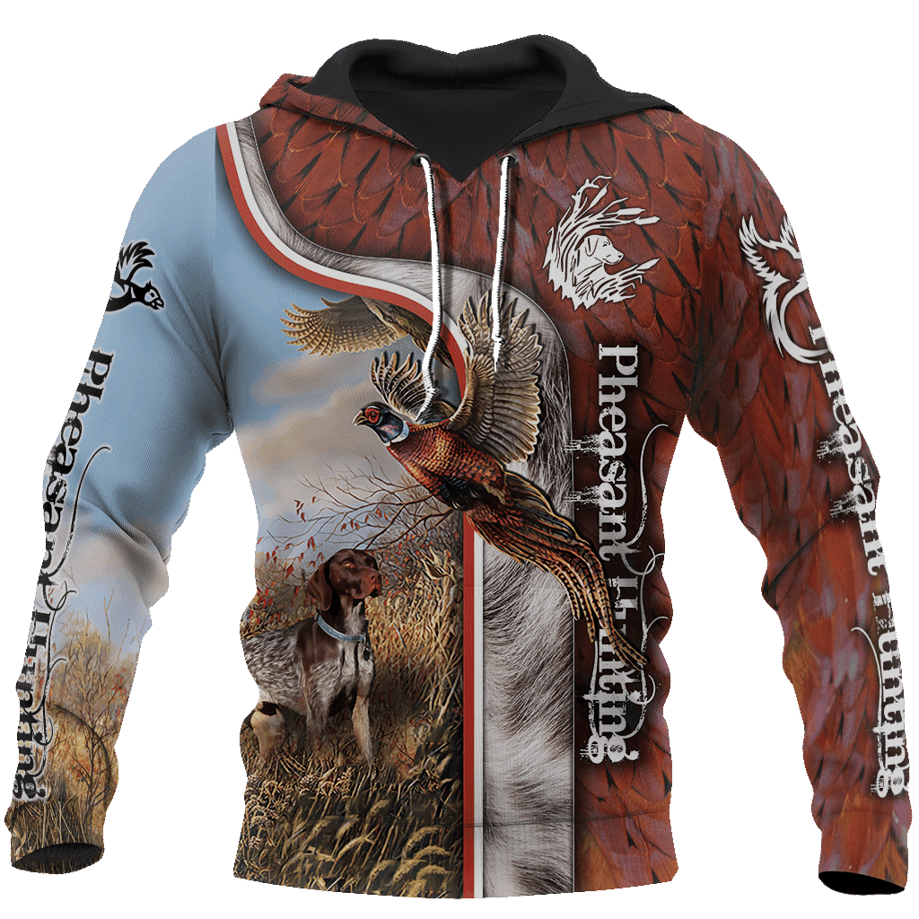 Pheasant Hunting Unisex Hoodie All Over Print