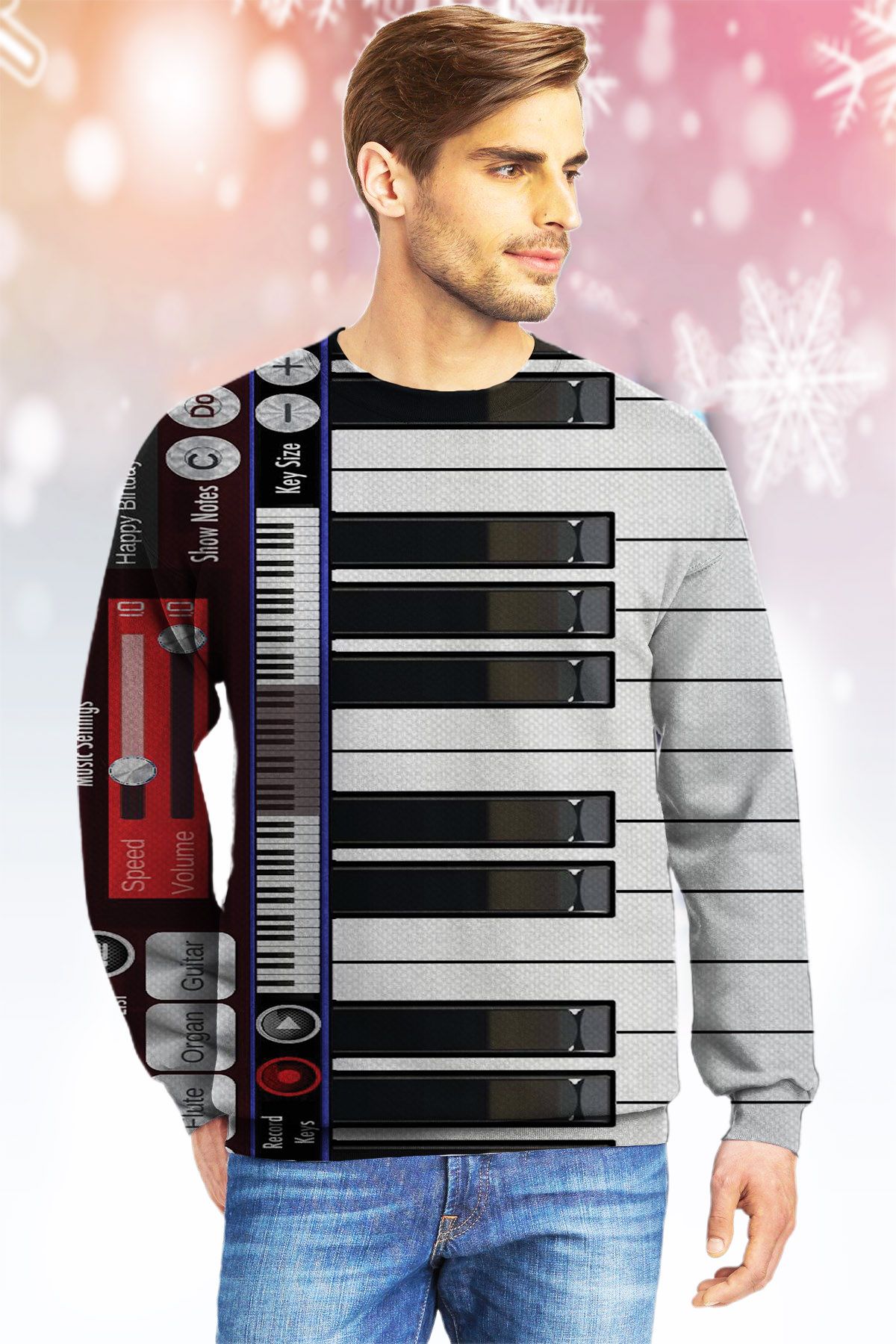 Piano LTTLJ Ugly Christmas Sweater- Best Christmas Gifts 2023