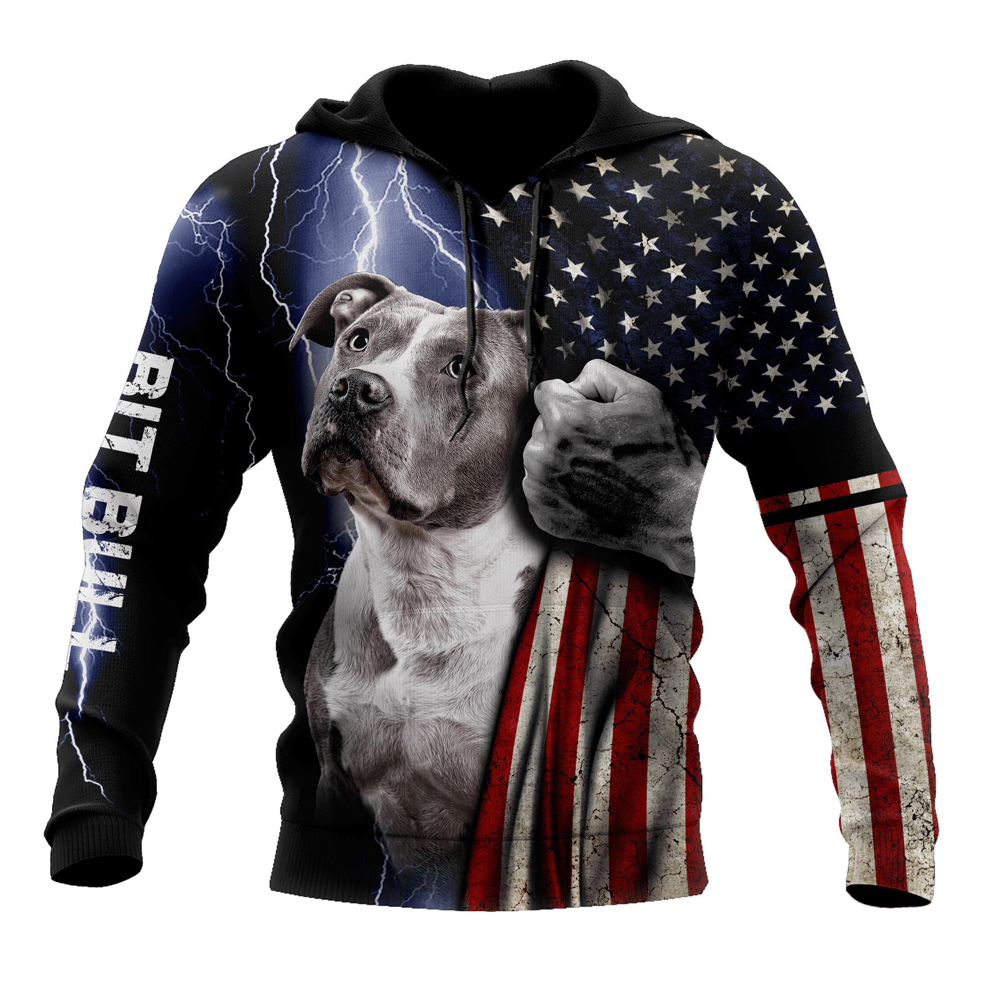 Pit Bull There Is Only One Dangerous Breed Humans 3D Hoodie