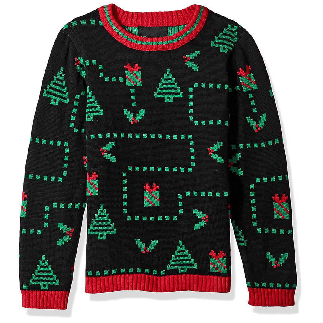 Pixelated Presents Christmas Ugly Christmas Sweater- Best Christmas Gifts 2023