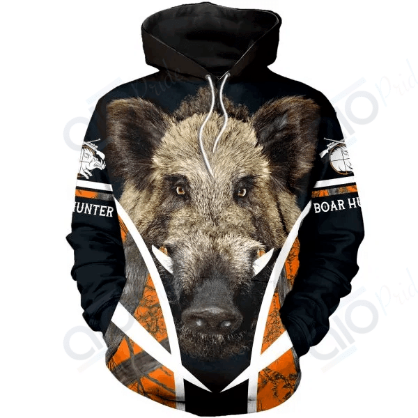 Pl410 Boar Hunter Ed For Men And Women Unisex 3D Hoodie