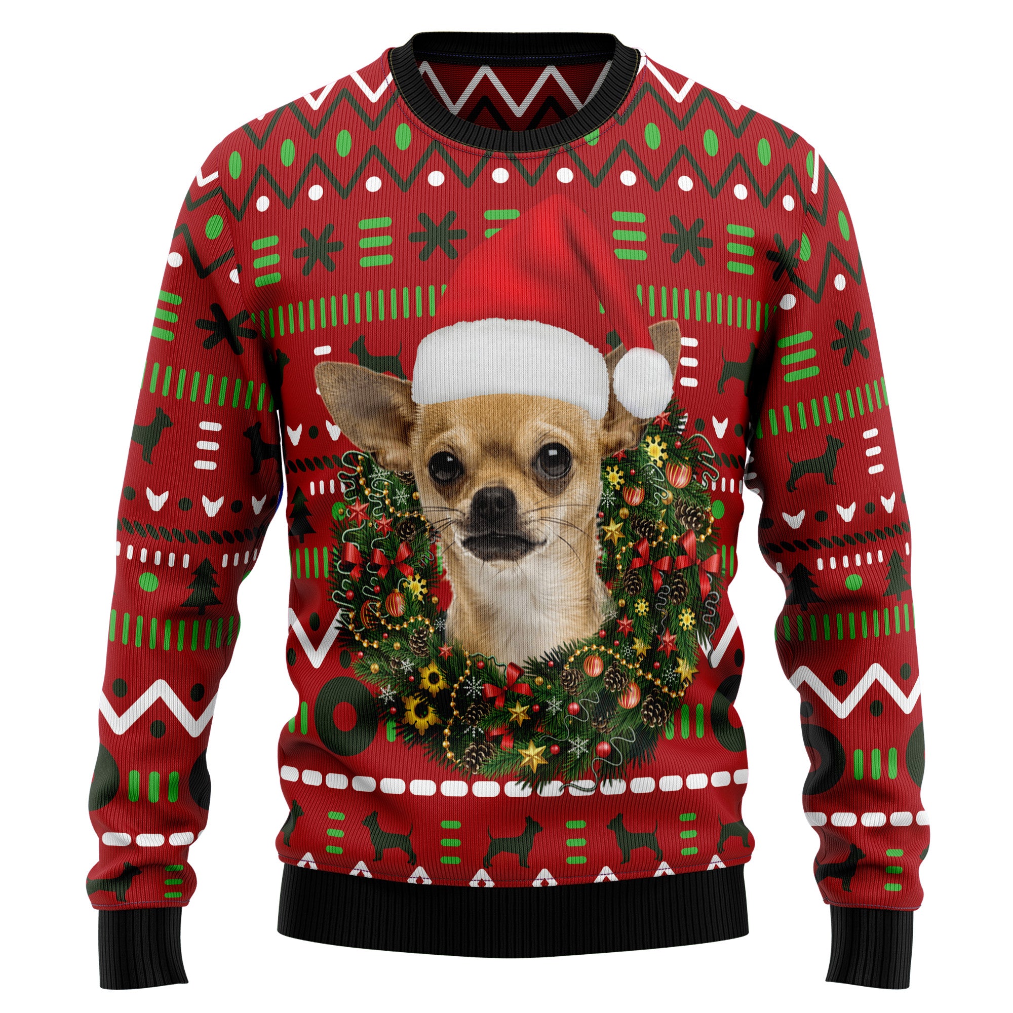 Playful Chihuahua Merry Christmas HZ92301 Ugly Christmas Sweater- Best Christmas Gifts 2023