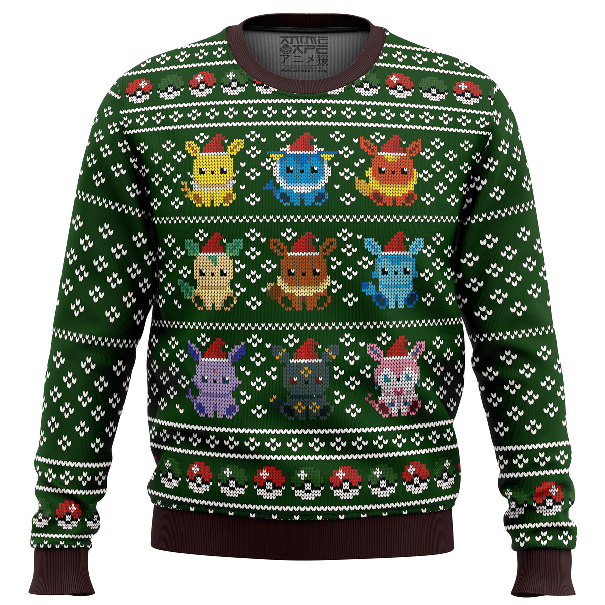 Pokemon Eevee Eeveelutions Ugly Christmas Sweater- Best Christmas Gifts 2023