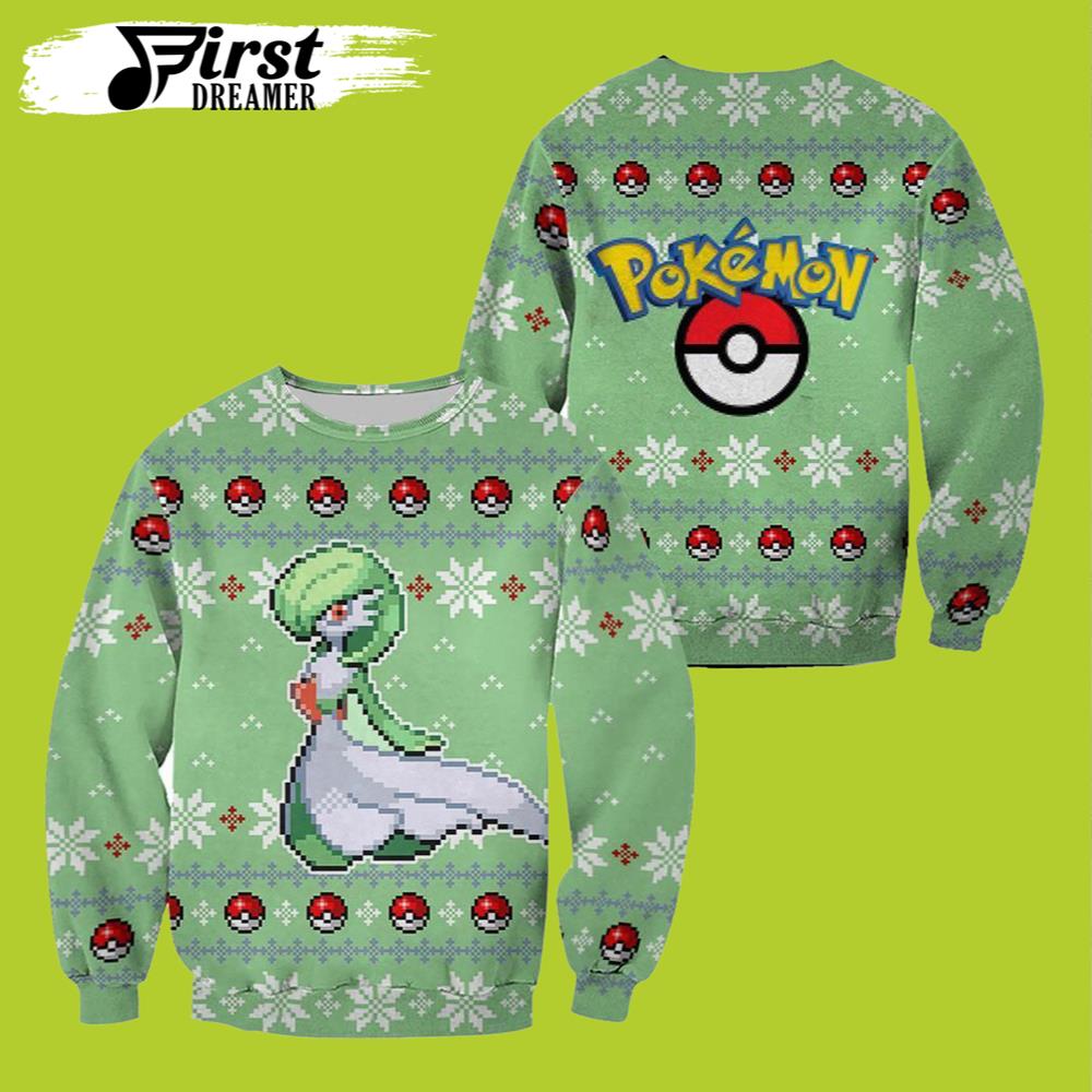 Pokemon Gardevoir Pokemon Ugly Christmas Sweater Funny Gift For Xmas – The First Dreamer Store- Best Christmas Gifts 2023