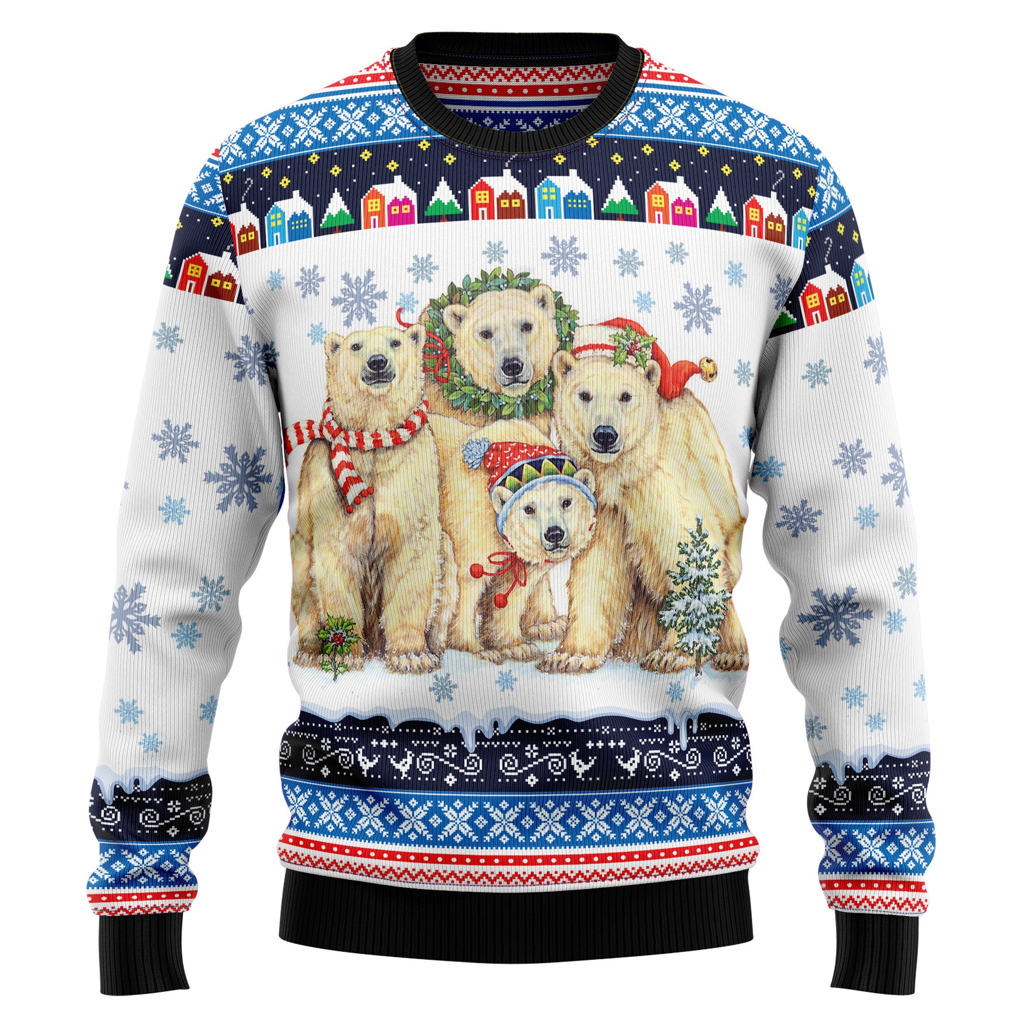 Polar Bears Christmas HZ112314 Ugly Christmas Sweater- Best Christmas Gifts 2023